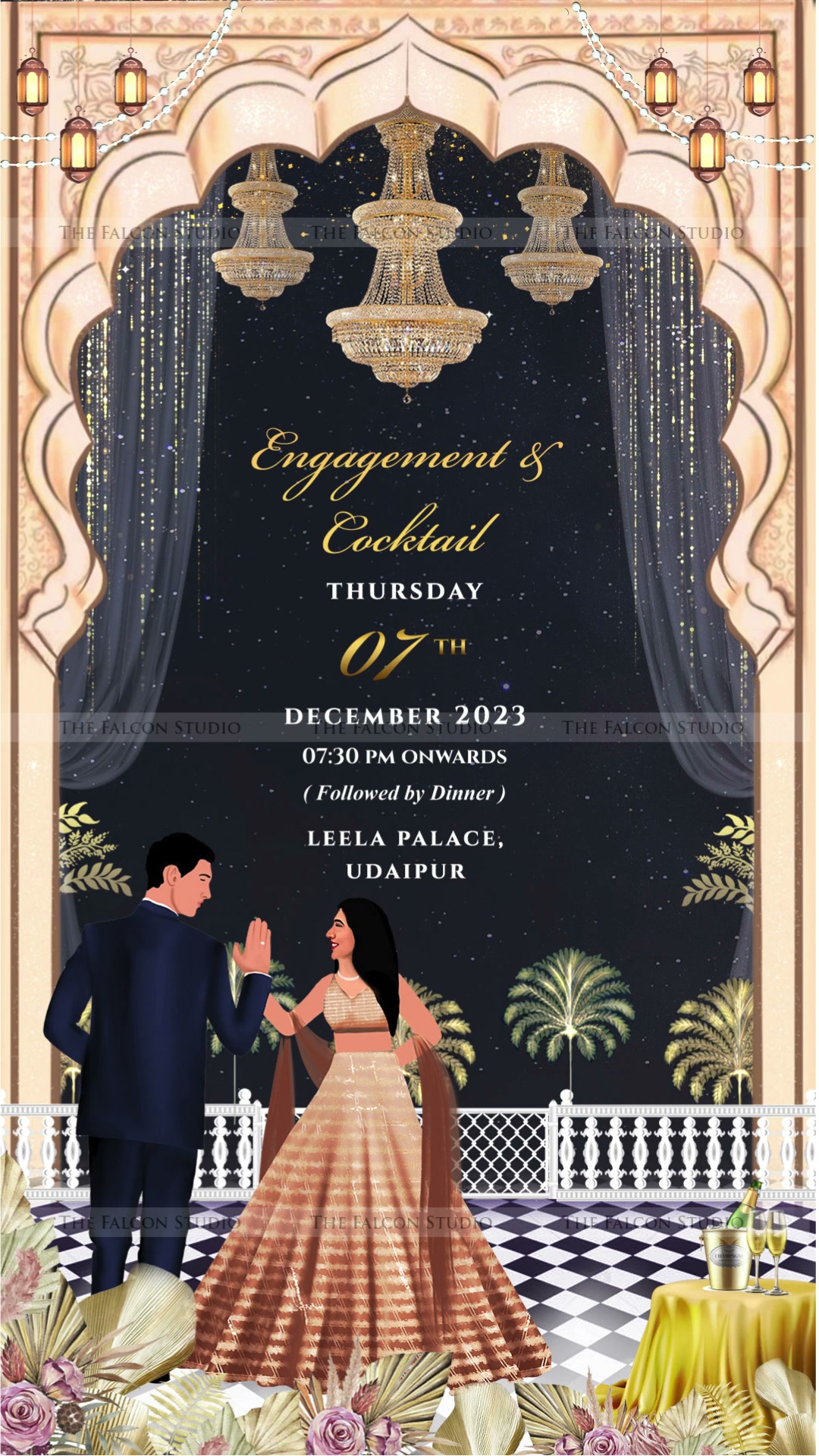 Engagement & Cocktail — Udaipur — Video Invites
